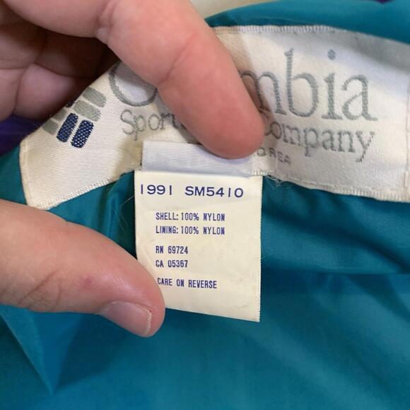 VTG Columbia Jacket Mens XL Purple Bugaboo 90’s Ski Soft Shell Radial Sleeve U36 - Picture 13 of 16